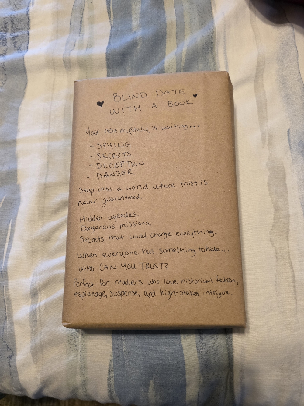 BLIND DATE WITH A BOOK — Historical Spy Thriller
